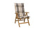 Tex Style tuinkussen hoge rug 123x50x8cm dralon - Mengs Ecru