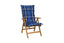 Tex Style tuinkussen hoge rug 123x50x8cm dralon - Mengs Blauw