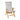 Tex Style tuinkussen hoge rug 123x50x8cm pol/kat - Kubus Beige