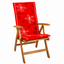 Tex Style tuinkussen hoge rug 123x50x4cm katoen -  Nova Rood
