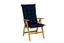Tex Style tuinkussen hoge rug 123x50x8cm dralon - Uni Marine