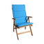 Tex Style tuinkussen hoge rug 123x50x4cm olefin - Turquoise