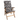 Tex Style tuinkussen hoge rug 123x50x4cm katoen - Birds Antraciet