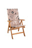 Tex Style tuinkussen hoge rug 123x50x4cm katoen - Birds Zand