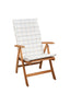 Tex Style tuinkussen hoge rug 123x50x4cm dralon - Paris Wit