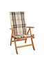 Tex Style tuinkussen hoge rug 123x50x4cm dralon - Mengs Ecru