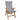 Tex Style tuinkussen hoge rug 123x50x8cm polyester - Sylvia Antraciet