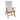 Tex Style tuinkussen hoog 123x50x8cm polyester - Sylvia Beige