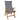 Tex Style tuinkussen hoge rug 123x50x8cm polyester - Sylvia Zwart