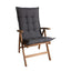 Tex Style tuinkussen hoge rug 123x50x8cm olefin - Antraciet