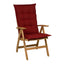 Tex Style tuinkussen hoge rug 123x50x8cm dralon - Uni Bordeaux