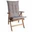 Tex Style tuinkussen hoge rug 123x50x8cm olefin - Uni Grijs