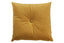 Sierkussen Velvet Ocre met knoop
