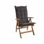 Tex Style tuinkussen hoge rug 123x50x8cm dralon- Bora Antraciet