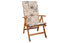 Tex Style tuinkussen hoge rug 123x50x4cm katoen - Faro Linnen