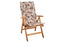 Tex Style tuinkussen hoge rug 123x50x4cm katoen - Flower Terra