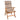 Tex Style tuinkussen hoge rug 123x50x4cm katoen - Genieten Taupe