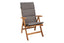 Tex Style tuinkussen hoge rug 123x50x4cm katoen - Poly Grijs