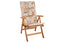Tex Style tuinkussen hoge rug 123x50x4cm katoen - Postzegel
