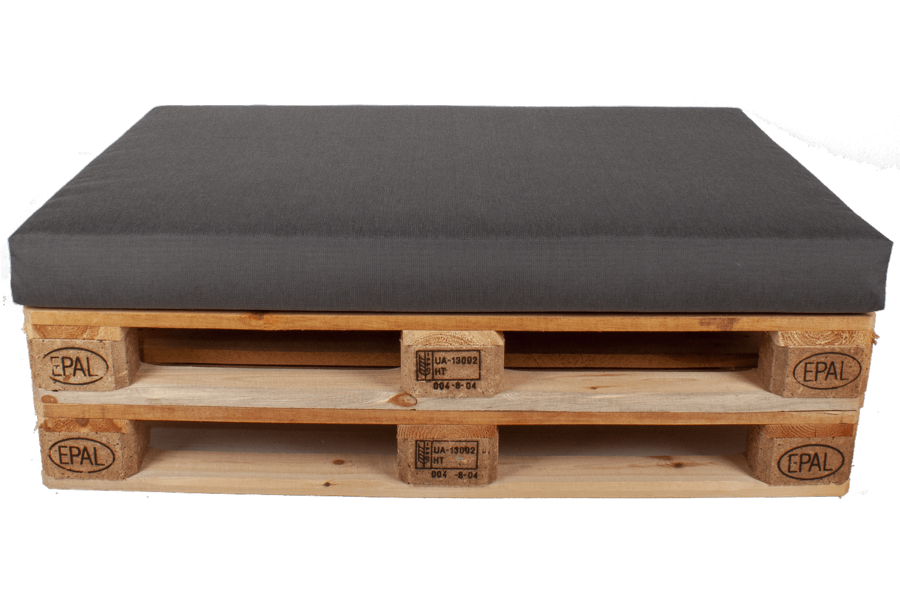 Tex Style Palletkussen Strak zit - 120 x 80 x 10 cm - Olefin - Zwart Gem. 8514