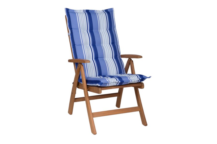 Tuinkussen Hoge Rug Manisse Marine 6 cm dik