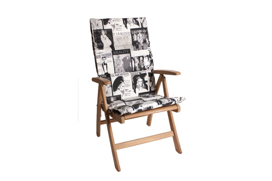 Tuinkussen Hoge Rug dun Trend 4 cm dik