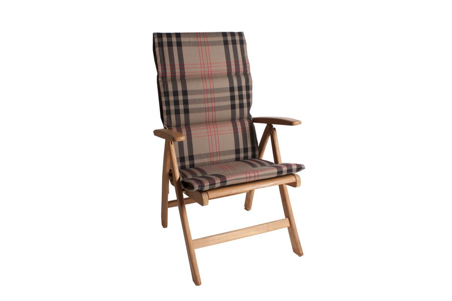 Tuinkussen Mengs Taupe dun dralon 4 cm dik