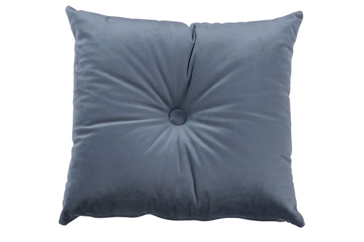 Sierkussen Velvet Staal met knoop