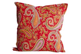 Sierkussen Paisley rood