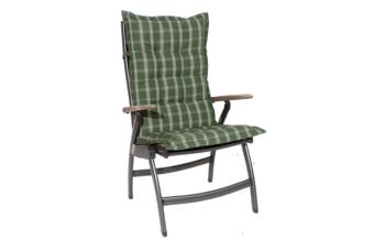 Tuinkussen Hoge Rug Dralon Olga Groen 8 cm dik