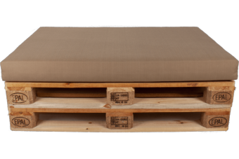 Tex Style Palletkussen Strak zit - 120 x 80 x 10 cm - olefin - Mokka gem.