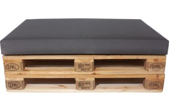 Tex Style Palletkussen Strak zit - 120 x 80 x 10 cm - Olefin - Antraciet 2657
