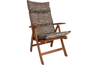 Tuinkussen Hoge Rug Genieten 8 cm dik