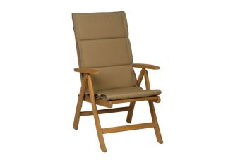 Tuinkussen Hoge Rug Forza Taupe Olefin 2709 4 cm dik