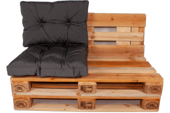 Universeel Lounge plof kussen - Zwart Gemeleerd 8514