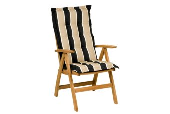 Tuinkussen Hoge Rug Luca Beige 8 cm dik