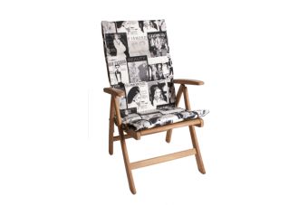 Tuinkussen Hoge Rug dun Trend 4 cm dik