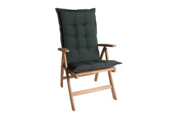 Tuinkussen Hoge Rug Olefin Groen gemeleerd 8503 8 cm dik