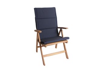 Tuinkussen dun Marine gemeleerd 6 cm dik