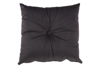 Sierkussen Velvet Antraciet met knoop