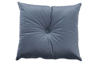 Sierkussen Velvet Staal met knoop