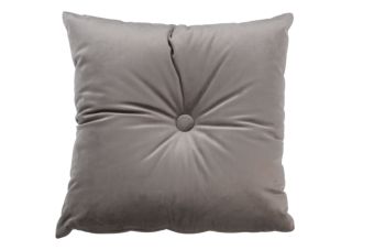 Sierkussen Velvet Taupe met knoop