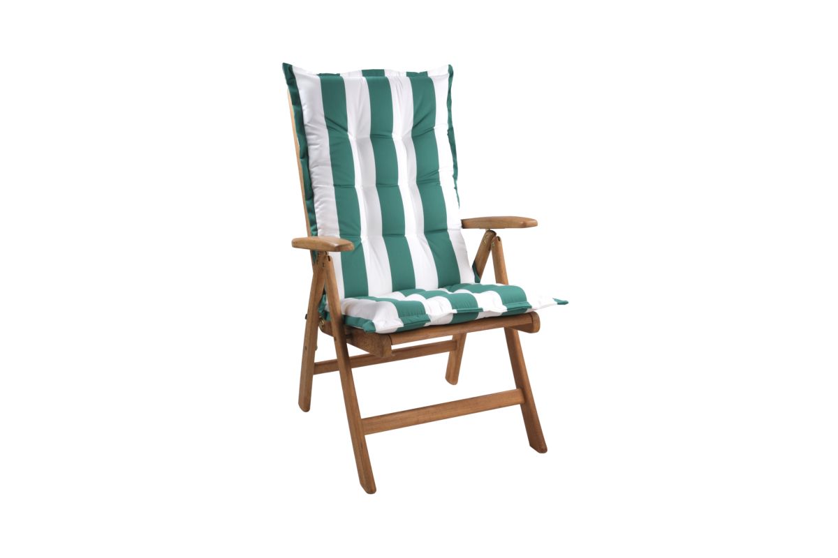 Tuinkussen Stripe green dik